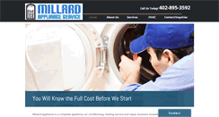 Desktop Screenshot of millardapplianceservices.com